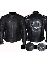 Willie G Reflective Skull Harley Davidson Jacket