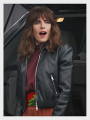 Home Economics Marina Black Bomber Jacket