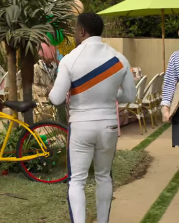 Me Time Mark Wahlberg White Tracksuit