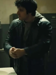 Anthony Ippolito I Play Rocky Black Leather Blazer