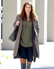 Vivian Inventing Anna Checkered Coat