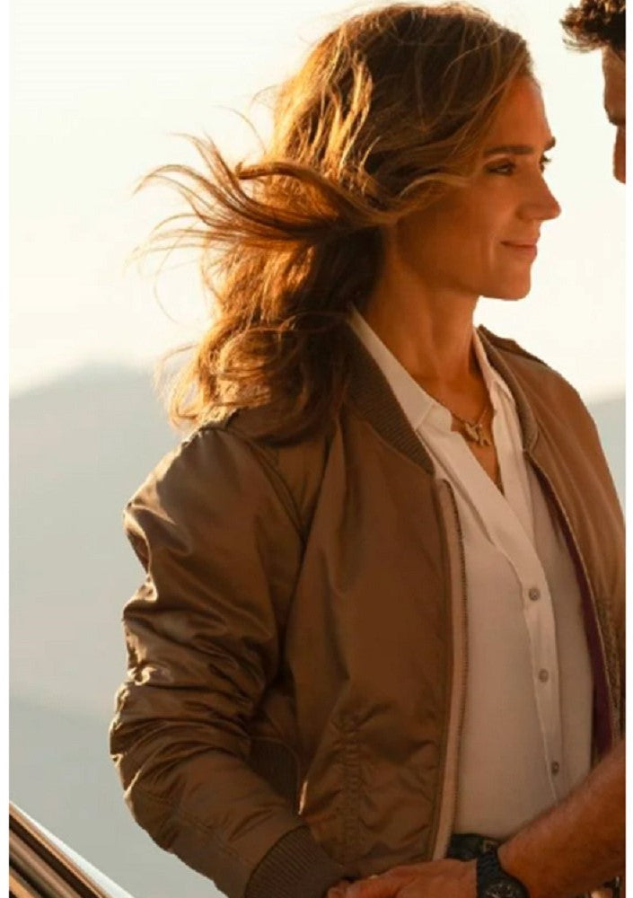 Jennifer Connelly Top Gun Maverick Brown Jacket