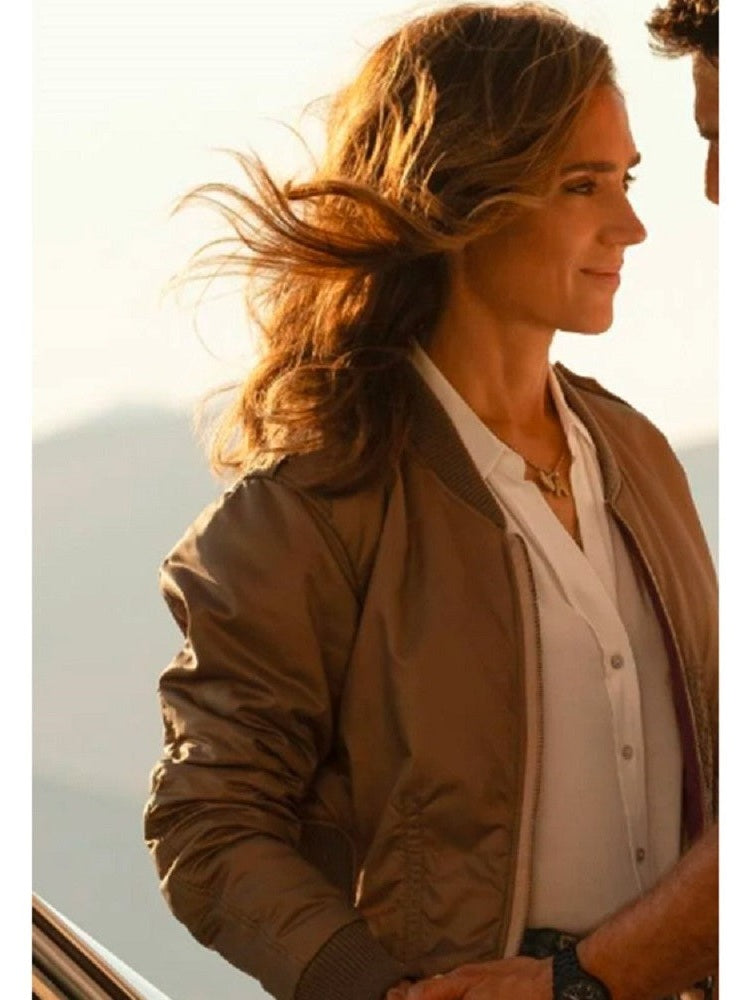 Jennifer Connelly Top Gun Maverick Brown Jacket