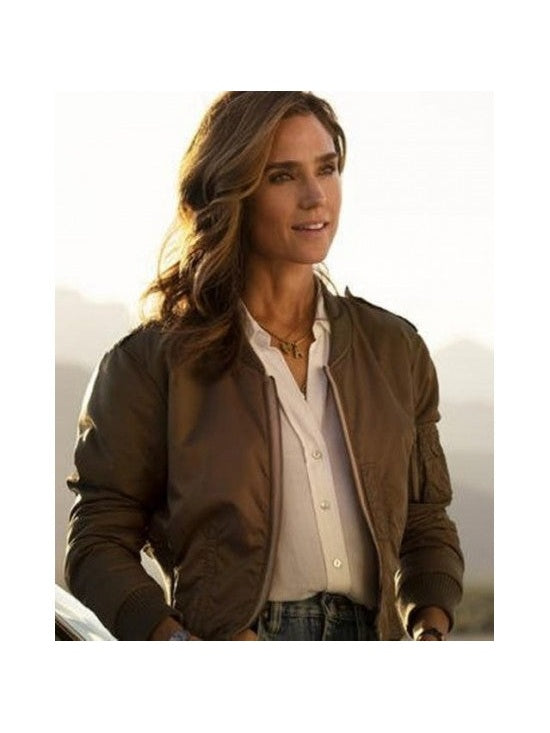 Jennifer Connelly Top Gun Maverick Brown Jacket
