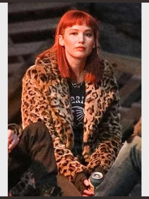 Don’t Look Up Kate Dibiasky Leopard Jacket
