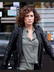 Jennifer Lopez Shades Of Blue Leather Jacket