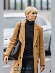 Jennifer Lawrence Red Sparrow Brown Coat