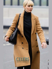 Jennifer Lawrence Red Sparrow Brown Coat