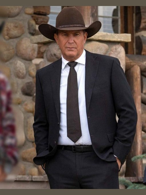 Yellowstone John Dutton Black Blazer Coat