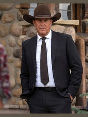 Yellowstone John Dutton Black Blazer Coat
