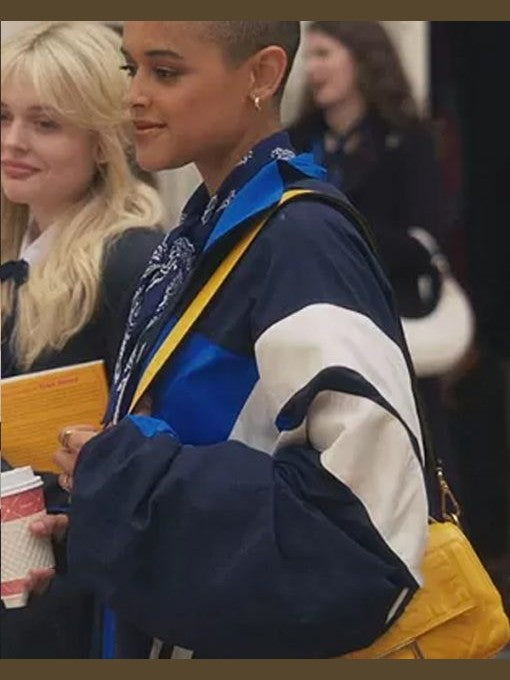 Gossip Girl Julien Calloway Blue Colorblock Jacket
