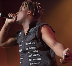 Juice Wrld Denim Patch Black Vest
