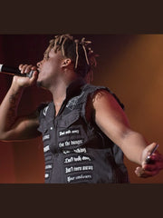 Juice Wrld Denim Patch Black Vest