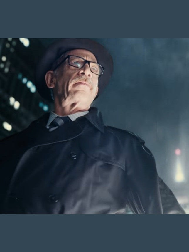 J K Simmons Justice League Commissioner Gordon Coat
