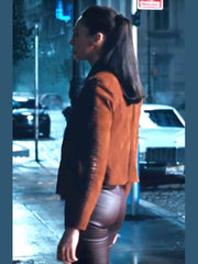 Justice League Gal Gadot Suede Jacket