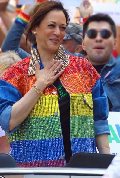 Kamala Harris Rainbow Jacket