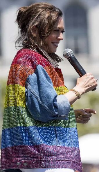 Kamala Harris Rainbow Jacket