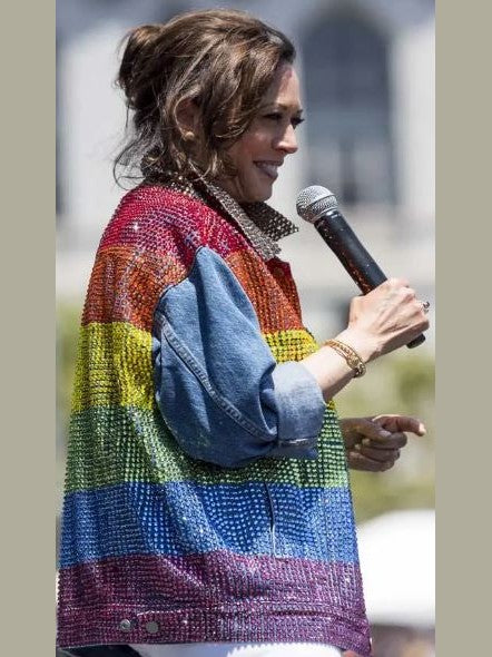 Kamala Harris Rainbow Jacket
