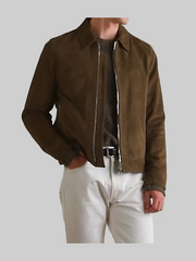 karate kid legends ralph macchio brown leather jacket