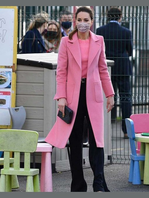 Kate Middleton Pink Trench Coat