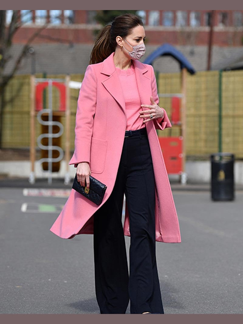 Kate Middleton Pink Trench Coat
