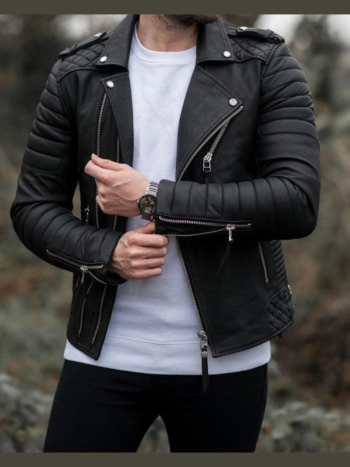 Kay Michaels Biker Leather Jacket
