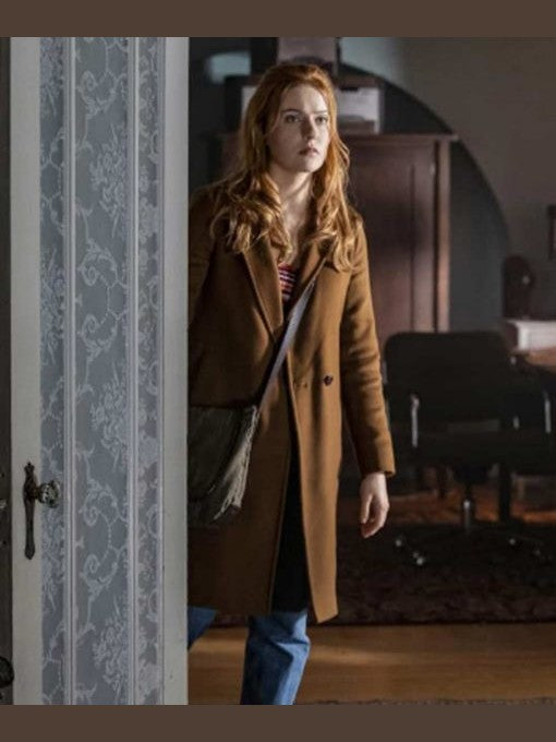 Kennedy McMann Nancy Drew Brown Coat