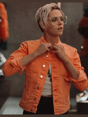 Sabina Wilson Charlie's Angels Neon Orange Jacket