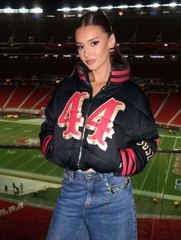 Kristin Juszczyk 2026 San Francisco 49ers Puffer Jacket
