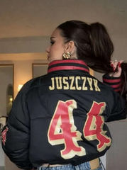 Kristin Juszczyk 2026 San Francisco 49ers Puffer Jacket