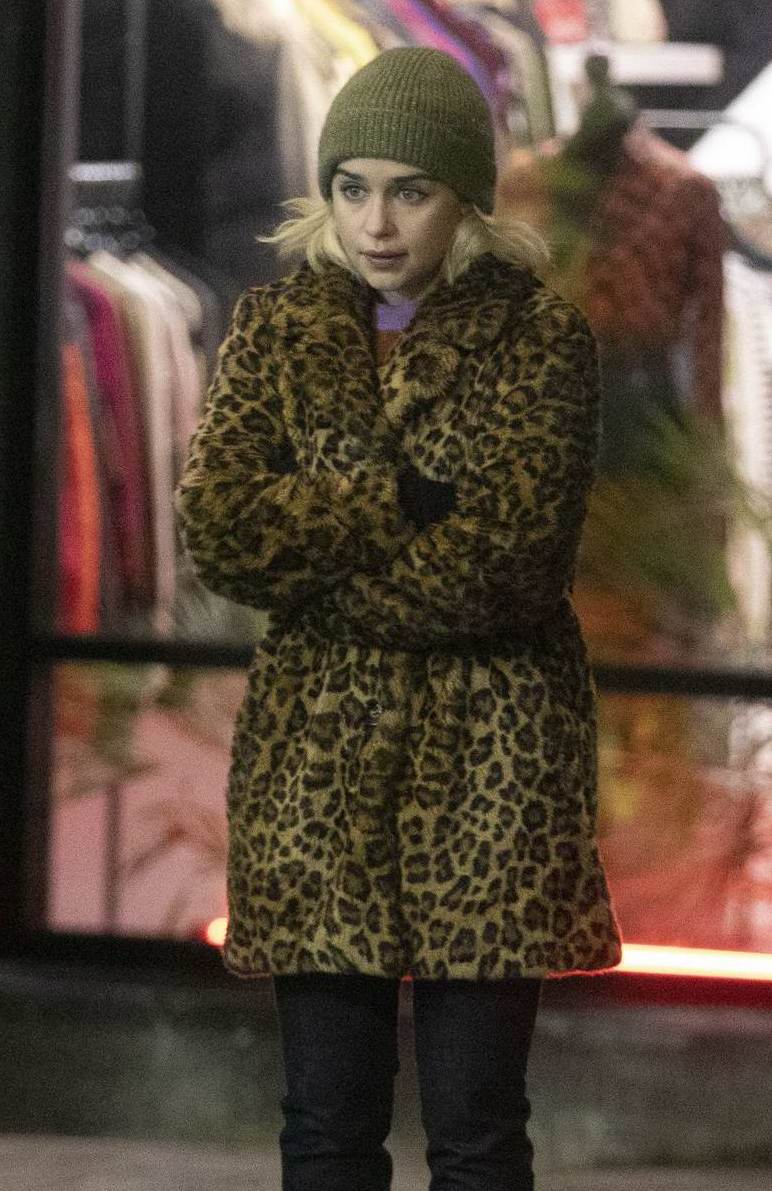 Last Christmas Emilia Clarke Fur Coat