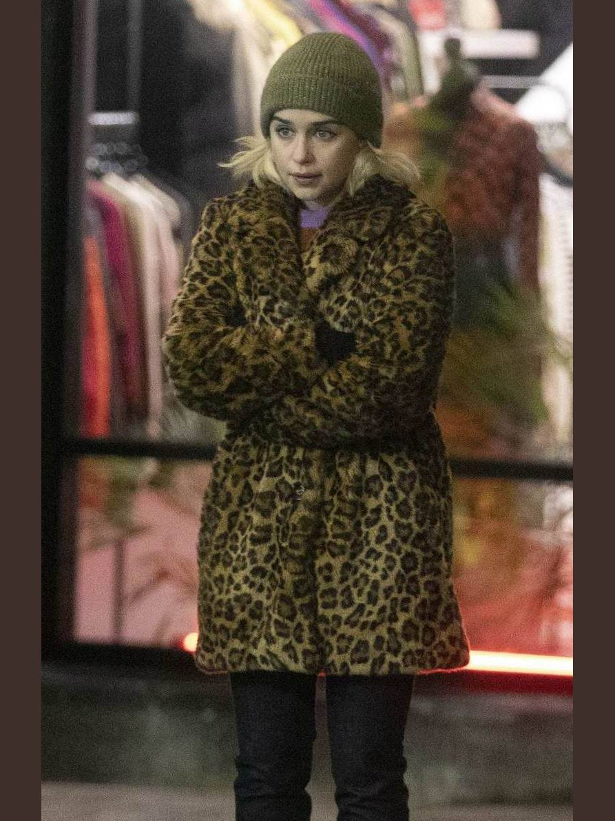 Last Christmas Emilia Clarke Fur Coat