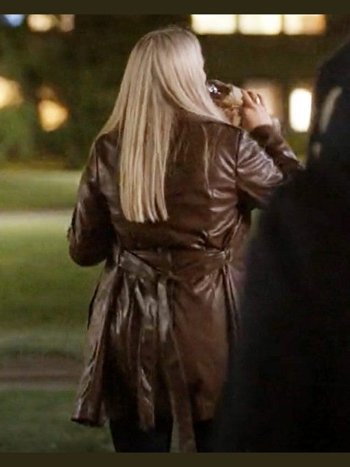 The Sex Lives of College Girls Reneé Rapp Brown Leather Coat