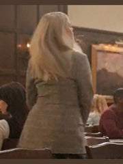 The Sex Lives of College Girls Reneé Rapp Plaid Belted Blazer
