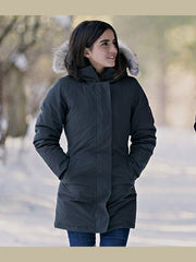 Let It Snow Isabela Moner Coat With Fur Hood