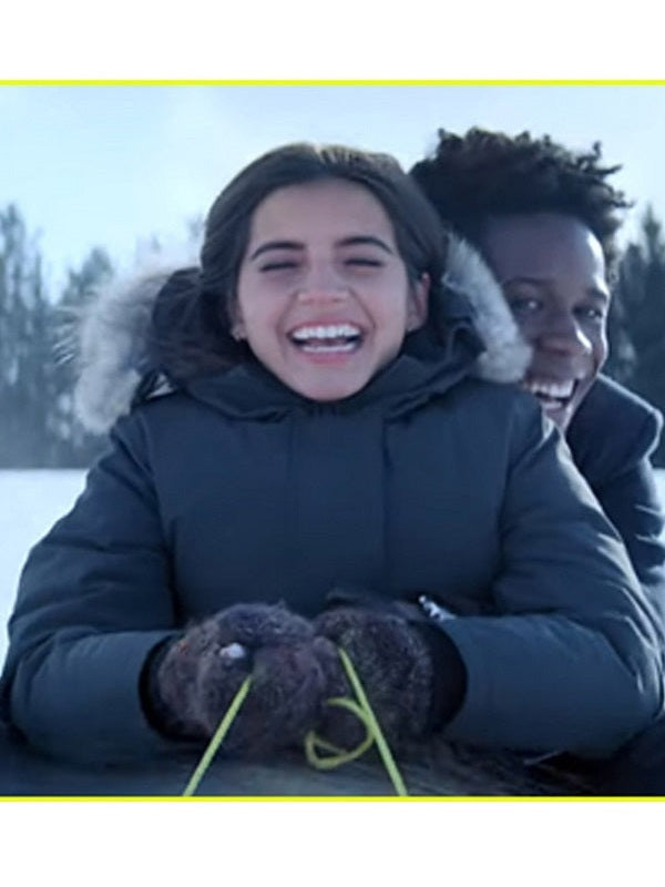 Let It Snow Isabela Moner Coat With Fur Hood