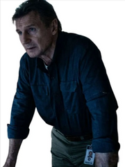 The Fix Liam Neeson Blue Shirt