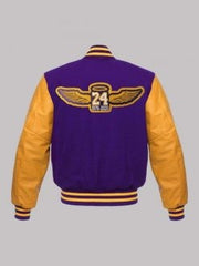 Los Angeles Lakers Purple Varsity Bomber Jacket