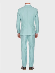 Mens Blue Slimfit Suit