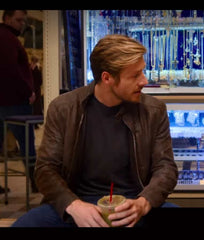 Luke Bracey Holidate Jackson Brown Jacket