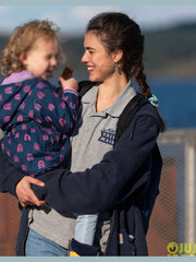 Maid 2021 Margaret Qualley Blue Hoodie