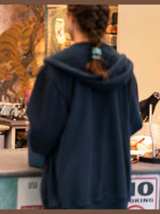 Maid 2021 Margaret Qualley Blue Hoodie