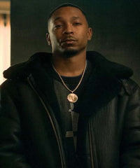 Power Book III Lou-Lou Black Leather Jacket