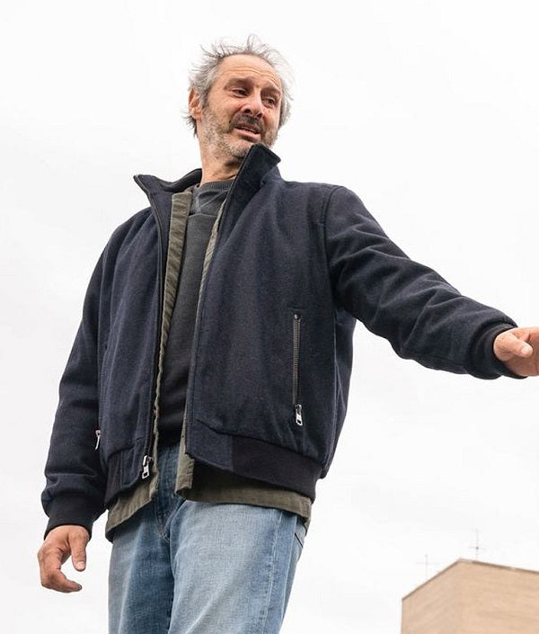 Manifest Richard Topol Blue Bomber Jacket