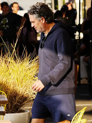 Crime 101 Mark Ruffalo Blue Hoodie