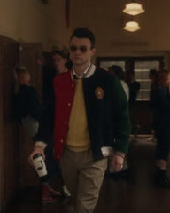 Max Wolfe Colorblock Varsity Jacket