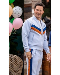 Me Time Mark Wahlberg White Tracksuit
