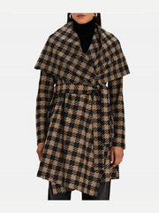 The Equalizer 2021 Melody Chu Houndstooth Coat