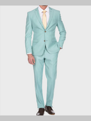 Mens Blue Slimfit Suit