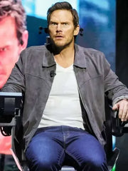 Mercy 2026 Chris Pratt Suede Leather Jacket